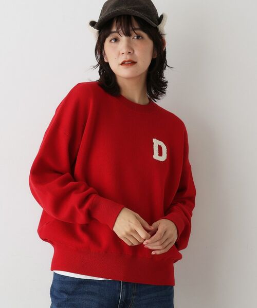 Dessin / デッサン ニット・セーター | 【洗える】Dサガラ刺繍ワッペン付きニット | 詳細7