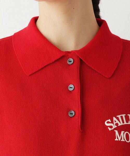 Dessin / デッサン ニット・セーター | 【洗える】フロッキーロゴ入り襟付きニット | 詳細12