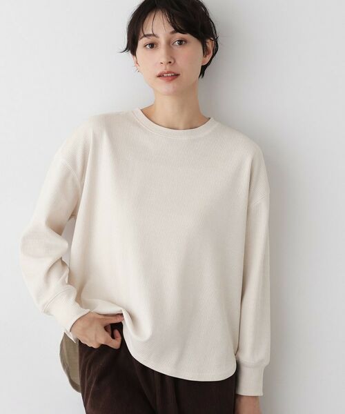 Dessin / デッサン カットソー | 【洗える】ベロアサーマルカットソー | 詳細1