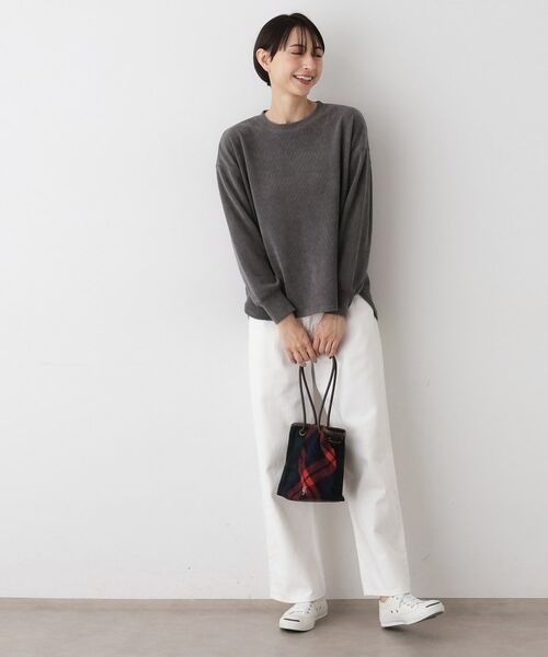 Dessin / デッサン カットソー | 【洗える】ベロアサーマルカットソー | 詳細11