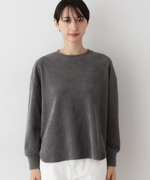 Dessin / デッサン カットソー | 【洗える】ベロアサーマルカットソー | 詳細13