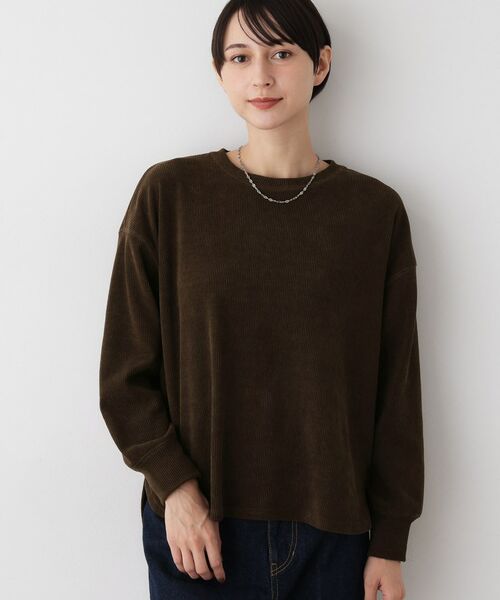 Dessin / デッサン カットソー | 【洗える】ベロアサーマルカットソー | 詳細5