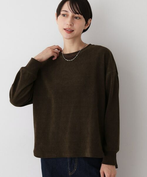 Dessin / デッサン カットソー | 【洗える】ベロアサーマルカットソー | 詳細6