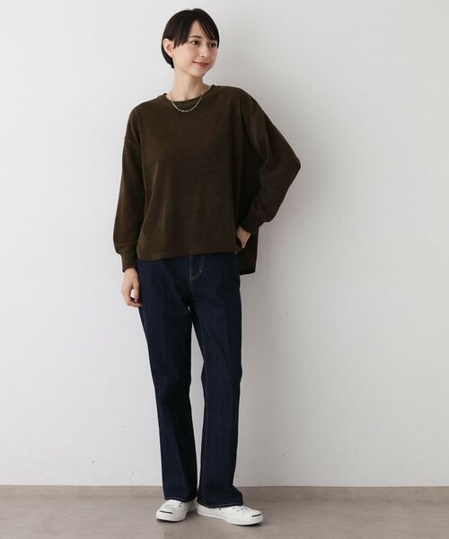 Dessin / デッサン カットソー | 【洗える】ベロアサーマルカットソー | 詳細7