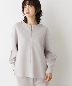 Dessin / デッサン シャツ・ブラウス | 【セットアップ可/洗える】ドライタッチジョーゼットジップブラウス