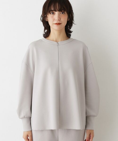 Dessin / デッサン シャツ・ブラウス | 【セットアップ可/洗える】ドライタッチジョーゼットジップブラウス | 詳細13