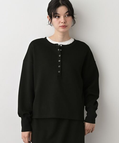 Dessin / デッサン カットソー | 【セットアップ可/洗える】ヘンリーネックプルオーバー | 詳細1