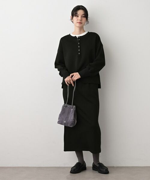 Dessin / デッサン カットソー | 【セットアップ可/洗える】ヘンリーネックプルオーバー | 詳細3