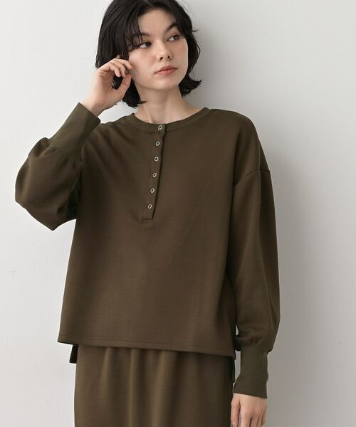 Dessin / デッサン カットソー | 【セットアップ可/洗える】ヘンリーネックプルオーバー | 詳細6