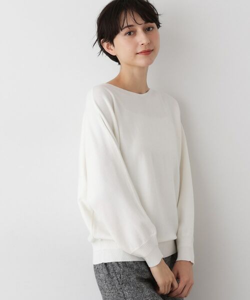 Dessin / デッサン ニット・セーター | 【洗える】ウールブレンド後ろボタンニット | 詳細1