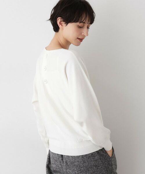 Dessin / デッサン ニット・セーター | 【洗える】ウールブレンド後ろボタンニット | 詳細2