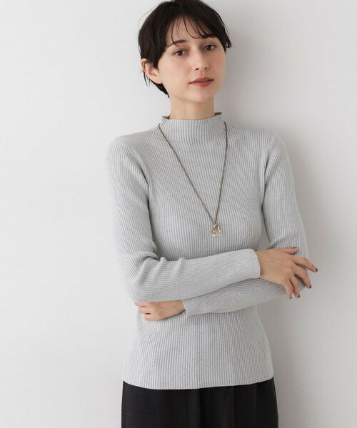 Dessin / デッサン ニット・セーター | 【洗える】リブタートルネックニット(ライトグレー(011))