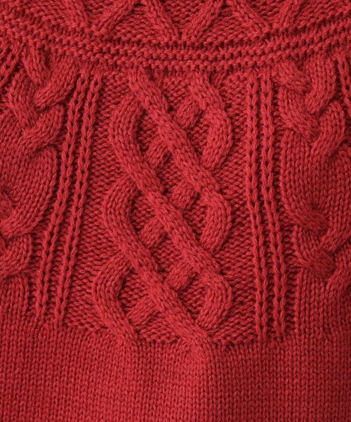 Dessin / デッサン ニット・セーター | 【着映え/洗える】求心ケーブル編みハイネックニット | 詳細12