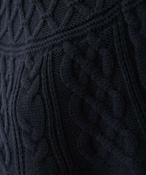 Dessin / デッサン ニット・セーター | 【着映え/洗える】求心ケーブル編みハイネックニット | 詳細22