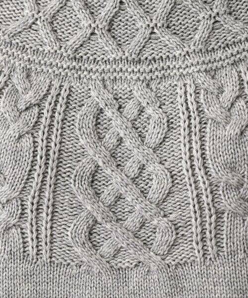 Dessin / デッサン ニット・セーター | 【着映え/洗える】求心ケーブル編みハイネックニット | 詳細8