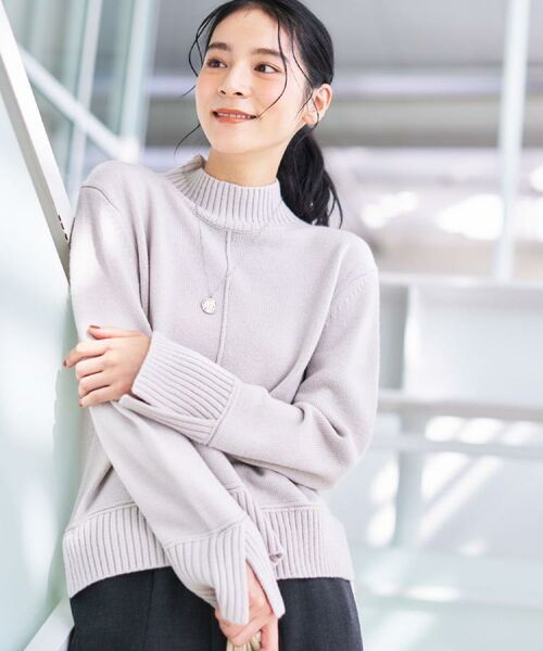 Dessin / デッサン ニット・セーター | 【洗える】センタータックラインハイネックニット | 詳細6