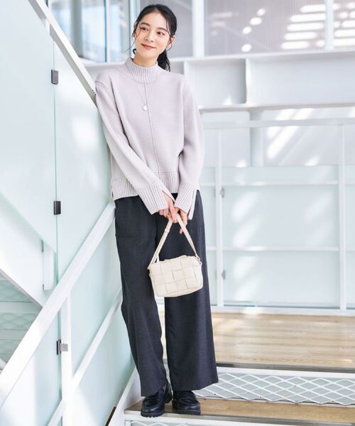 Dessin / デッサン ニット・セーター | 【洗える】センタータックラインハイネックニット | 詳細7