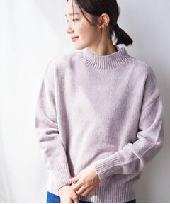 Dessin / デッサン ニット・セーター | 【洗える】ハイネックベロアモールニット