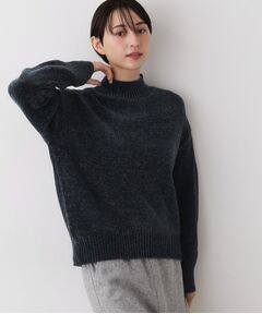 Dessin / デッサン ニット・セーター | 【洗える】ハイネックベロアモールニット