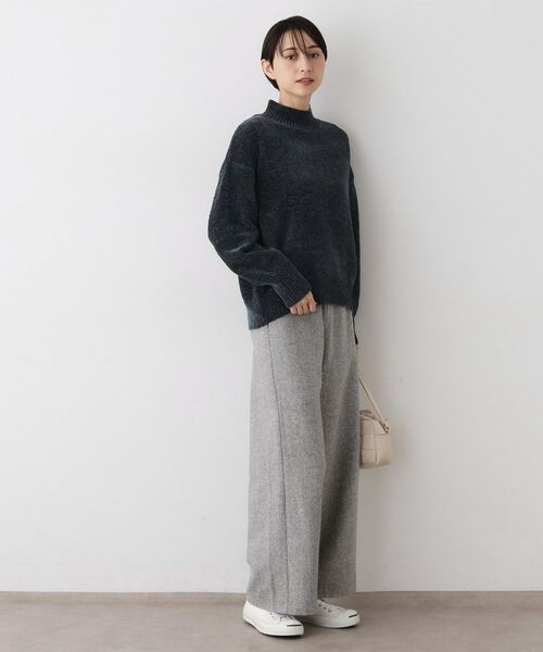 Dessin / デッサン ニット・セーター | 【洗える】ハイネックベロアモールニット | 詳細10