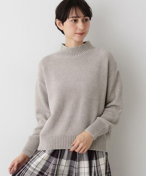 Dessin / デッサン ニット・セーター | 【洗える】ハイネックベロアモールニット | 詳細4