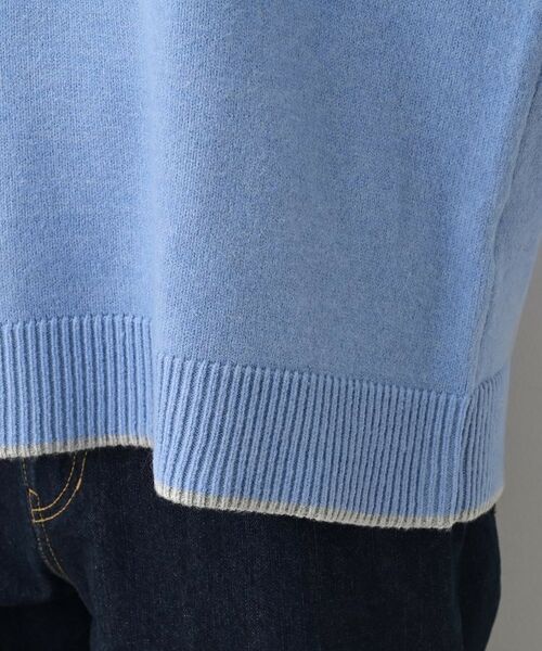 Dessin / デッサン ニット・セーター | 【洗える】ペイント風刺繍入り配色ラインニット | 詳細19