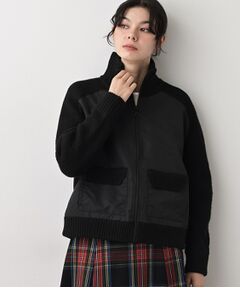 Dessin / デッサン レザーブルゾン・ジャケット | 【洗える】異素材ミックスジップブルゾン