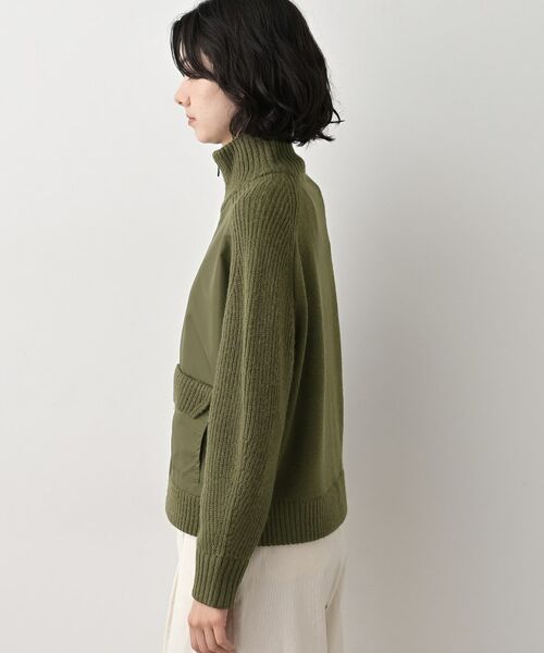 Dessin / デッサン レザーブルゾン・ジャケット | 【洗える】異素材ミックスジップブルゾン | 詳細16