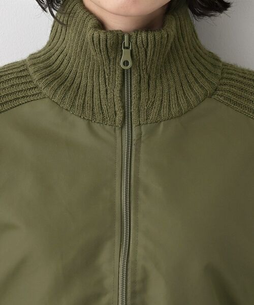 Dessin / デッサン レザーブルゾン・ジャケット | 【洗える】異素材ミックスジップブルゾン | 詳細18