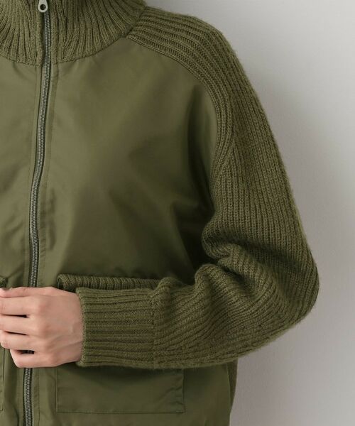 Dessin / デッサン レザーブルゾン・ジャケット | 【洗える】異素材ミックスジップブルゾン | 詳細19