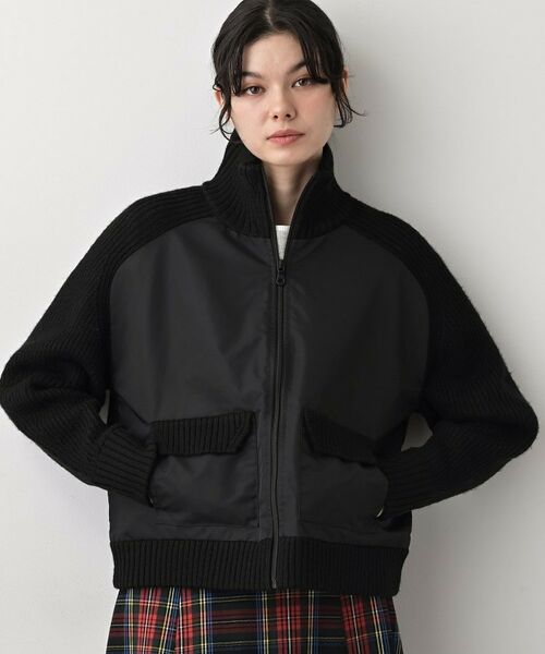 Dessin / デッサン レザーブルゾン・ジャケット | 【洗える】異素材ミックスジップブルゾン | 詳細6