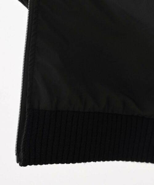 Dessin / デッサン レザーブルゾン・ジャケット | 【洗える】異素材ミックスジップブルゾン | 詳細9