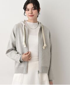 Dessin / デッサン パーカー | 【洗える】コットンカシミヤブレンドフードジップカーディガン