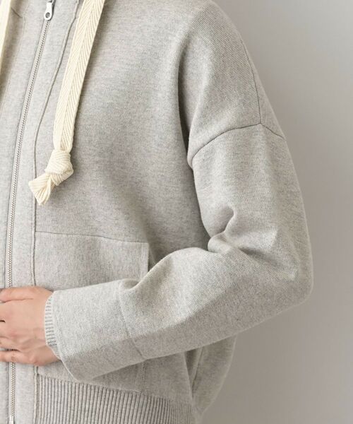 Dessin / デッサン パーカー | 【洗える】コットンカシミヤブレンドフードジップカーディガン | 詳細14