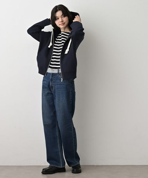 Dessin / デッサン パーカー | 【洗える】コットンカシミヤブレンドフードジップカーディガン | 詳細3