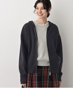 Dessin / デッサン ニット・セーター | 【キレイ見え／洗える】ジャカード編みフードジップ