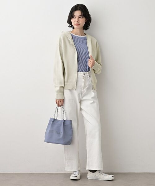 Dessin / デッサン ニット・セーター | 【キレイ見え／洗える】ジャカード編みフードジップ | 詳細10