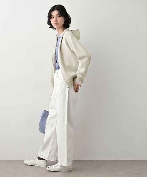 Dessin / デッサン ニット・セーター | 【キレイ見え／洗える】ジャカード編みフードジップ | 詳細11