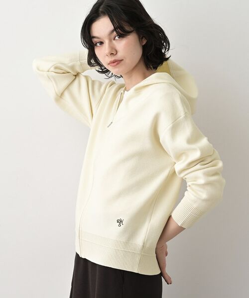 Dessin / デッサン ニット・セーター | 【キレイ見え／洗える】ジャカード編みフードジップ | 詳細2