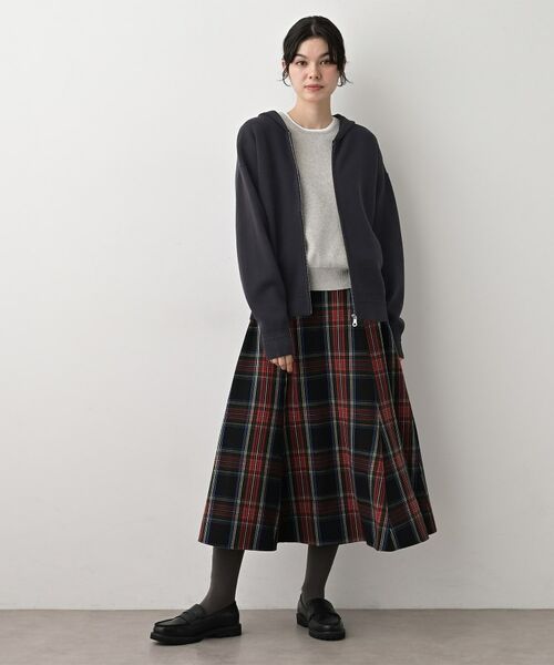 Dessin / デッサン ニット・セーター | 【キレイ見え／洗える】ジャカード編みフードジップ | 詳細7