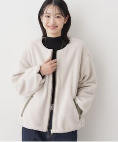 Dessin / デッサン ノーカラージャケット | 【2WAY】リバーシブルタフタボアアウター