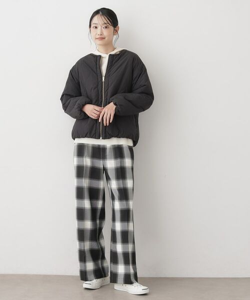 Dessin / デッサン ノーカラージャケット | 【2WAY】リバーシブルタフタボアアウター | 詳細12