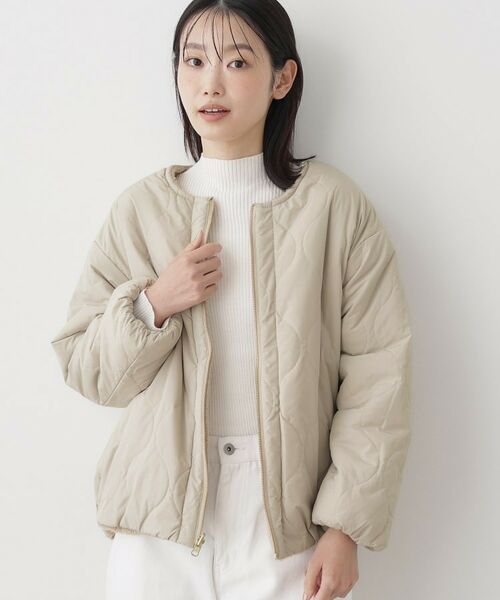 Dessin / デッサン ノーカラージャケット | 【2WAY】リバーシブルタフタボアアウター | 詳細16