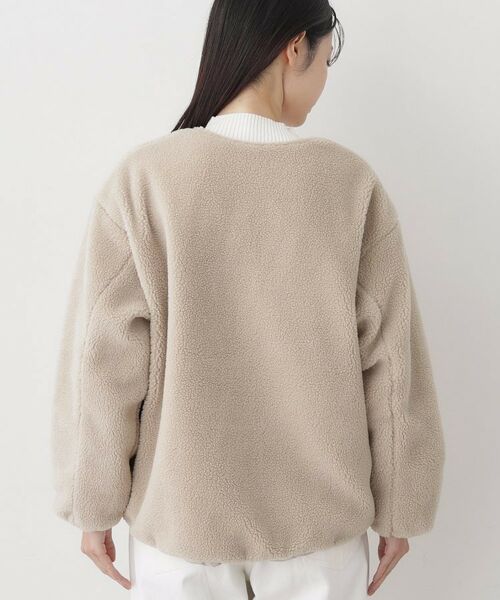 Dessin / デッサン ノーカラージャケット | 【2WAY】リバーシブルタフタボアアウター | 詳細24