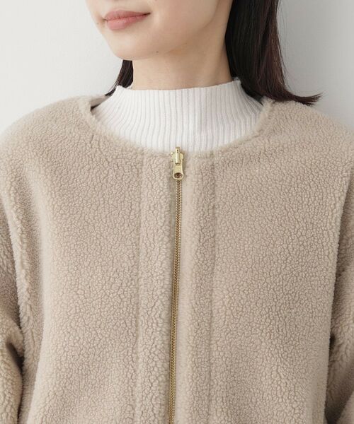 Dessin / デッサン ノーカラージャケット | 【2WAY】リバーシブルタフタボアアウター | 詳細25