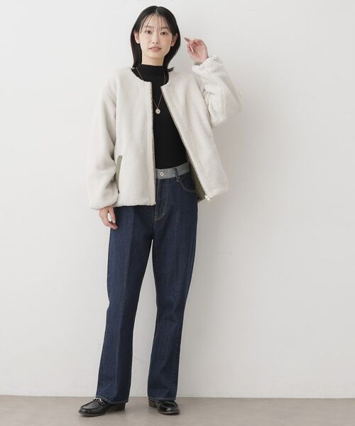 Dessin / デッサン ノーカラージャケット | 【2WAY】リバーシブルタフタボアアウター | 詳細4