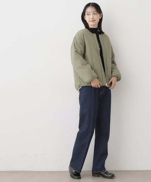 Dessin / デッサン ノーカラージャケット | 【2WAY】リバーシブルタフタボアアウター | 詳細5