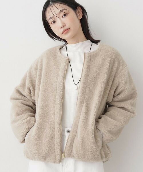 Dessin/デッサン 【2WAY】リバーシブルタフタボアアウター トープ(554) 01(S) Dessin/デッサン 【2WAY】リバーシブルタフタボアアウター トープ(554) 01(S)