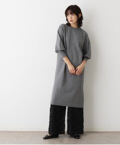 Dessin / デッサン ロング・マキシ丈ワンピース | 【2点セット／洗える】パンツレイヤードワンピース