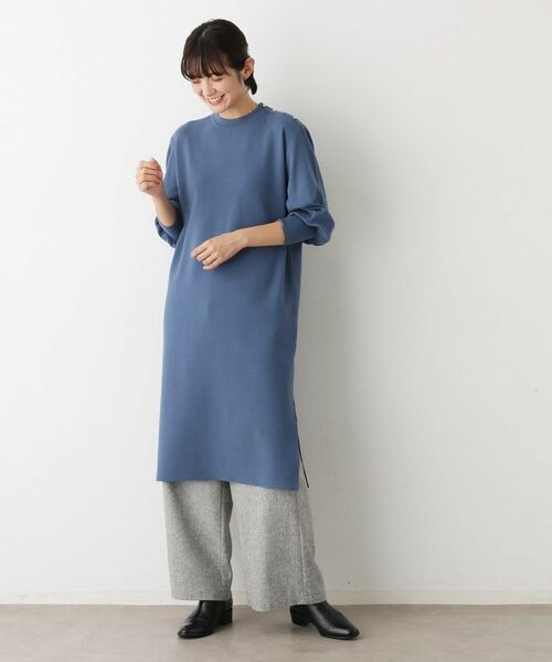 Dessin / デッサン ロング・マキシ丈ワンピース | 【2点セット/洗える】パンツレイヤードワンピース | 詳細12